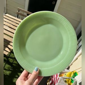 Vintage Fire King Jadeite plate